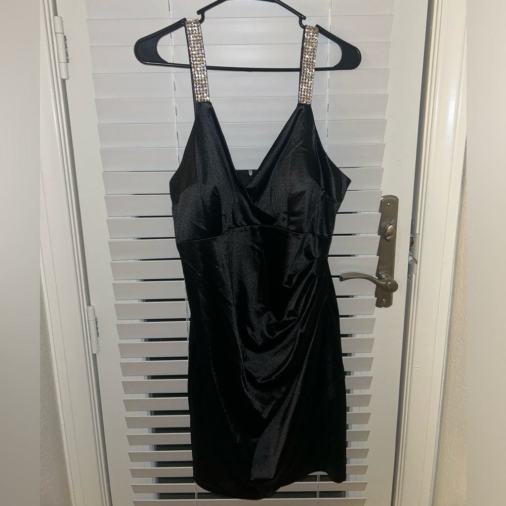 Black silk formal mini dress! (ONLY WORN ONCE) from Macys